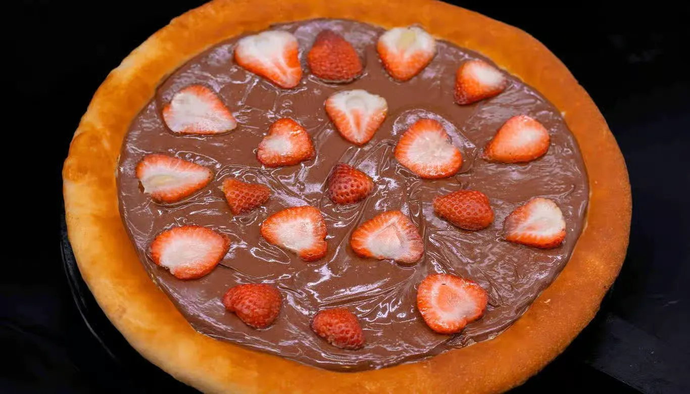 Nutella dessert pizza at La Farina in downtown Winnipeg, MB